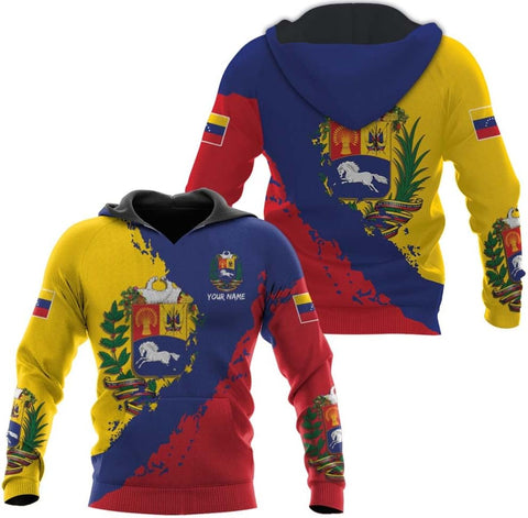 Personalized Name Venezuela Shirt, Flag Venezuelan Pride Roots T-Shirt, Sweatshirt, Zip Hoodies Gift for Men and Women