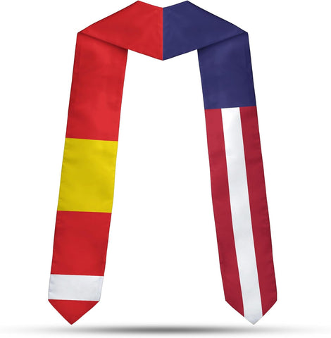 Pretyprints Peruvians Graduation Sash, Peru Graduation Stole Custom Personalized Peruvians American Flag Graduation Sash 2025