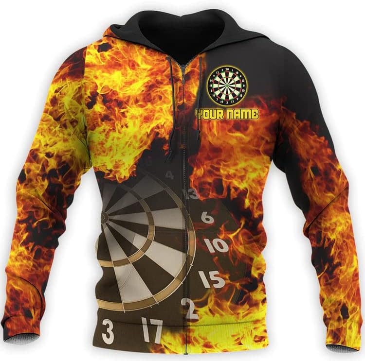 Personalized 3D Dart Shirts for Men, Dart Tshirts for Team, Dart League T-Shirt, Dart Gift, Graphic Darts Print Short Sleeve