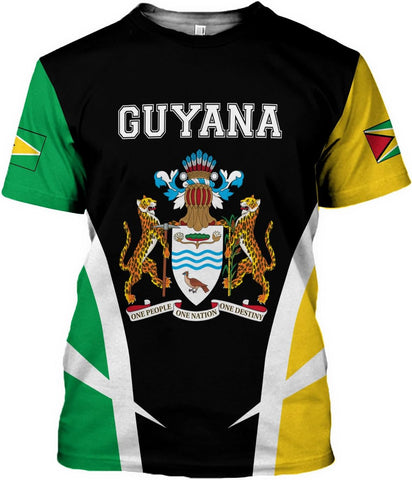 Parvii Personalized Guyana Shirts, Guyana Pride Tshirt, Guyanese Guyana Flag Shirt, Guyana Shirt for Men & Women, Guyana Gift