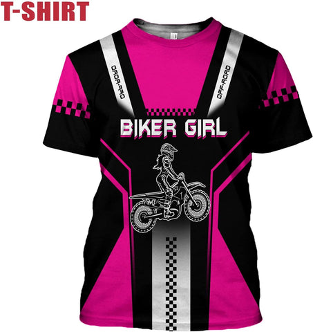 Personalized Vintage Motorcycle t-Shirts, Motorbike Clothing 3D for Women, Moto Shirts for Women, Racing Motorbikes for Girl