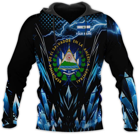Personalized El Salvador Shirt Custom Camiseta de El Salvador Flag Shirt Men, Women Salvadorans Pride El Salvadoreña Tshirt