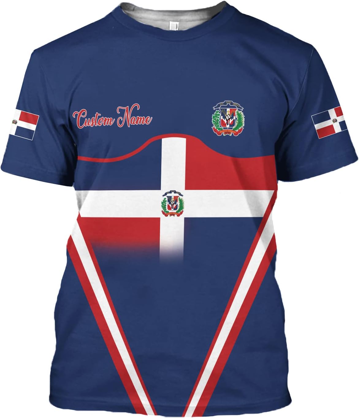 Vybonz Personalized Dominican Republic Shirts 3D, Republica Dominicana Tshirt, Dominican Republic Flag Shirt