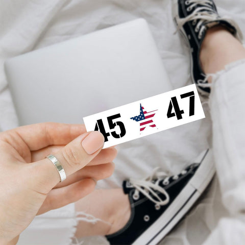 (3pcs) 45 47 Trump 2024 Decal Bumper, Trump 45 47 Decal, Sticker Die-Cut Waterproof Vinyl Sticker for Laptop Water Bottle Phone Window Helmet Decal Gifts 5