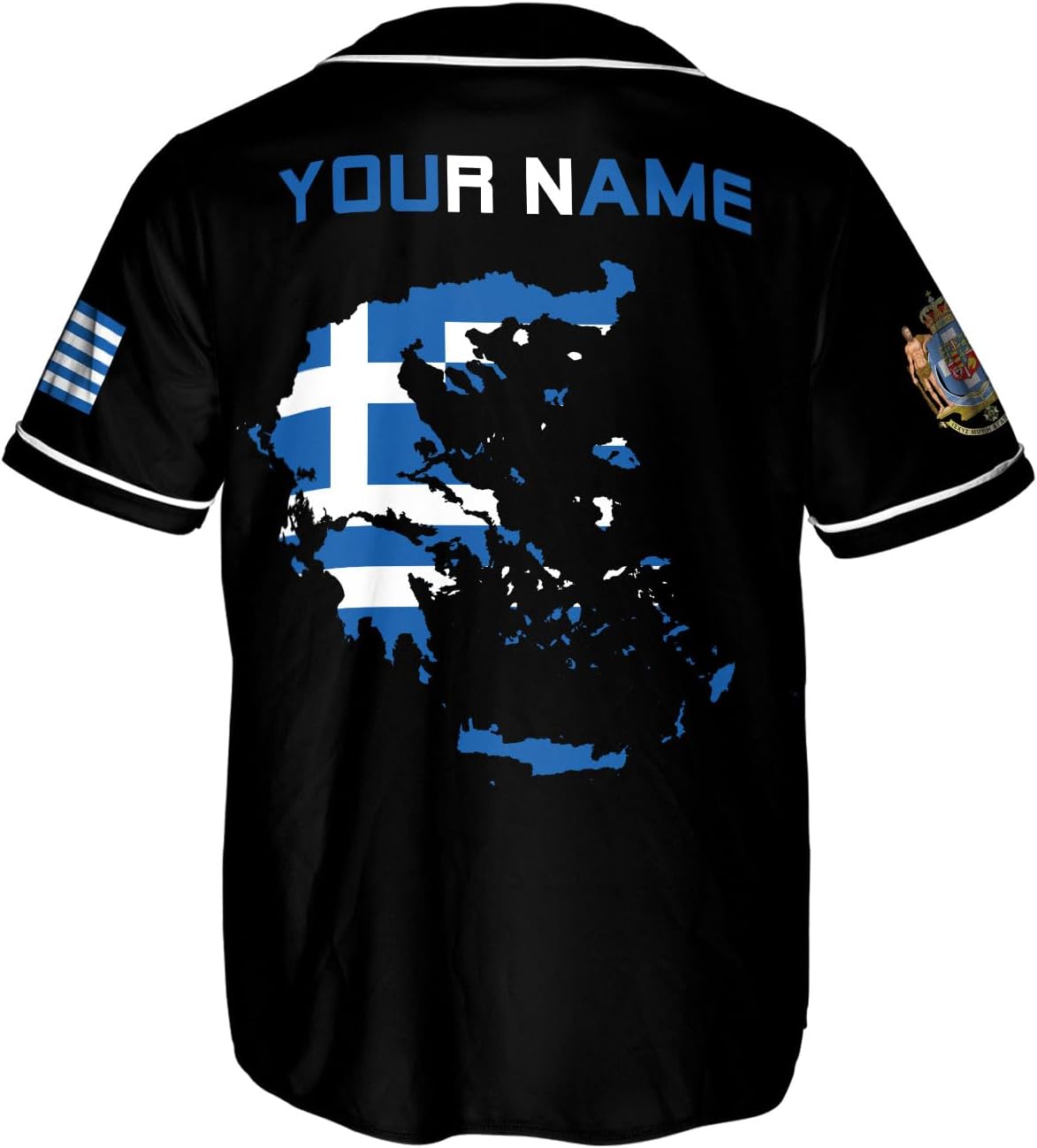 Leprints Personalized Greece Greek Jersey, Greece Greek Soccer Shirt Baseball Grecian Pride Flag Jersey Men Women Shirts