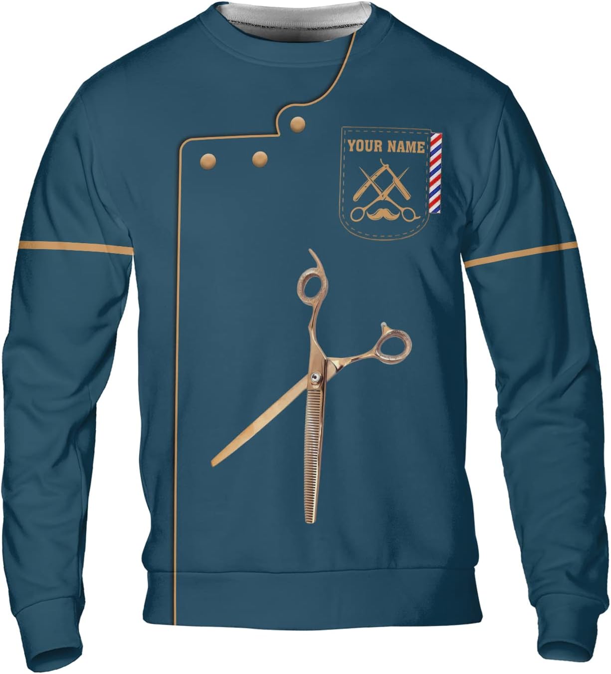 Personalized Barber Shirts Unisex All Over Printed Sportwear Hoodie, T Shirt, Zip Hoodie, Sweatshirt for Men Women