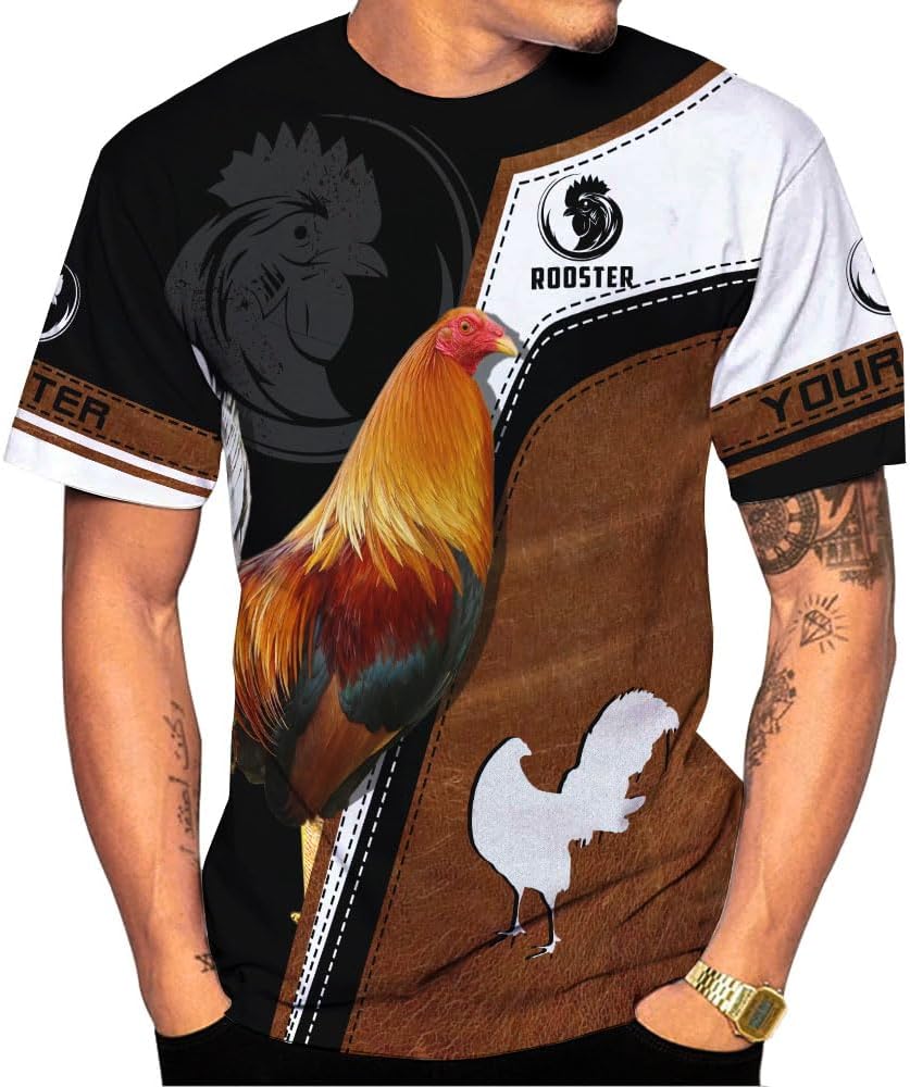 MoonArt Personalized Name Mexican Shirts for Men, Rooster Mexico Shirts for Men, Mexico Shirt Eagle Flag Mexican Eagle