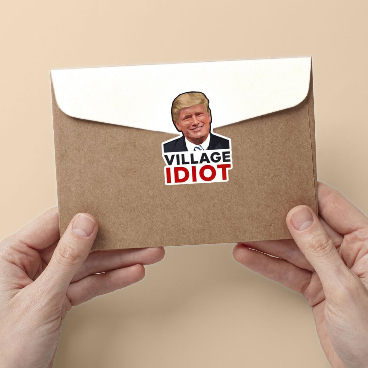 3 Pcs Trump Village Idiot Sticker, Anti Trump Sticker for Laptop Water Bottle Phone Car Window Helmet Vinyl Stickers 3 Inches