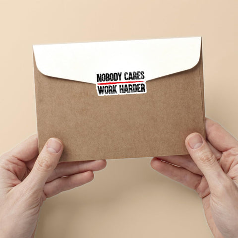 3 Pcs Nobody Cares Work Harder Sticker, Workout Gym Motivational Adulting is Hard Stickers, Truck Sticker, Sarcastic Work Stickers - Vinyl Stickers for Water Bottles Laptop Phone Car 3 ''