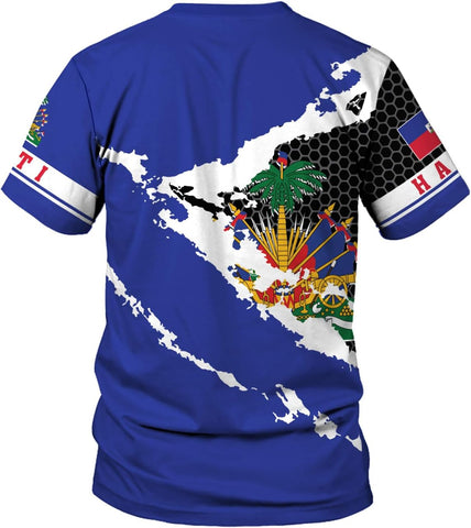 Mostprints Personalized Haiti Shirt 3D, Haitians Flag Pride Shirt, Haiti Shirts for Men & Women, Haitian Pride Tshirt S-5XL