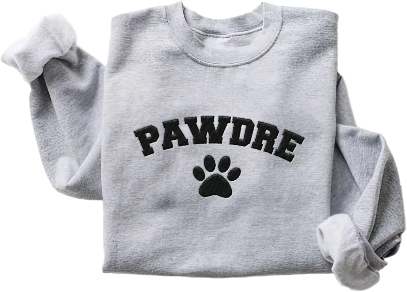 Personalized Embroidered Crewneck Sweatshirt, Custom Dog Dad Shirt, Proud Dog Dad Gift for Men (Cotton + Polyester, SS49)