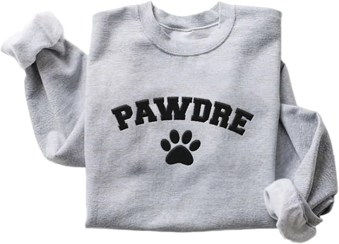 Personalized Embroidered Crewneck Sweatshirt, Custom Dog Dad Shirt, Proud Dog Dad Gift for Men (Cotton + Polyester, SS49)