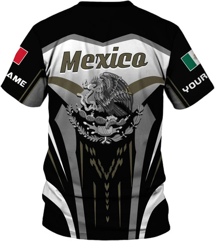 Rivelus Personalized Name Mexican Shirts for Men, Customized Mexico Shirts for Men, Mexico Shirts for Women Mexico Shirt