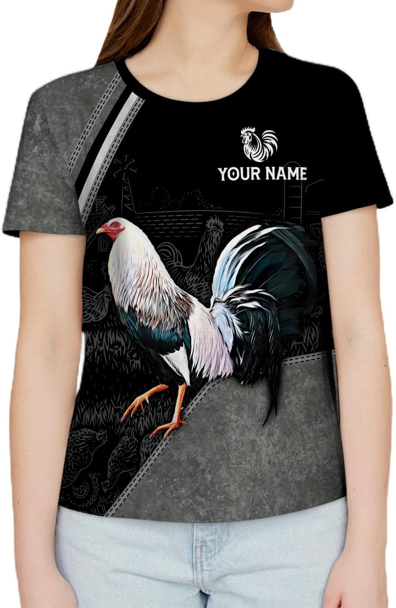 Mostefy Personalized Name Rooster Hoodie 3D, Gallos De Pelea, Chicken Sweatshirt, Chicken Hoodie for Men and Women S-5XL