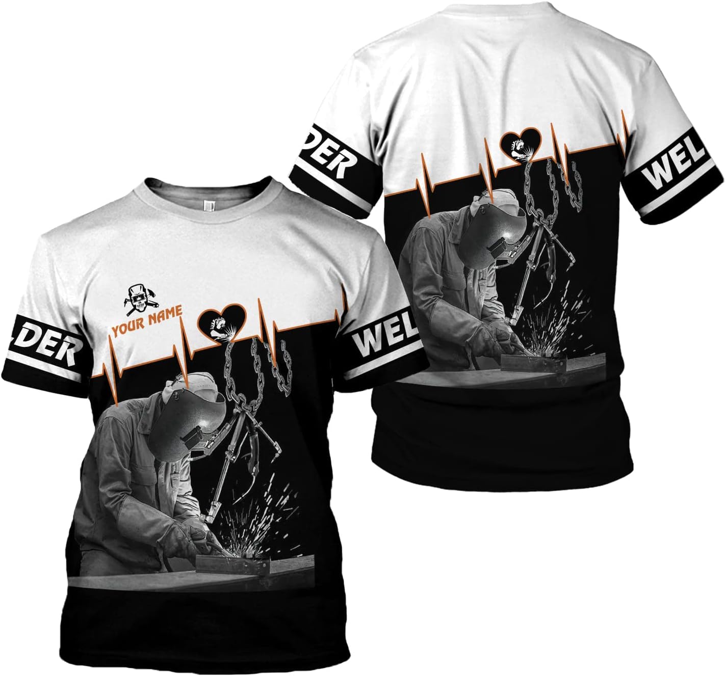 Personalized Welder Shirt Custom Welder Shirts Welding 3D T Shirts Welder Tshirt for Men and Women