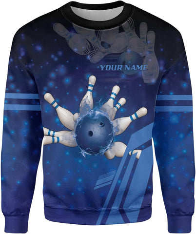 Pretyprints Personalized Bowling Shirt - Custom Bowling Gift for Women & Men