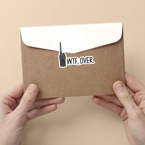 3 Pcs What The Fuck Over Sticker Funny Stickers for Adults Dirty WTF Sticker Uncensored Adult Vinyl Stickers for Laptop Water Bottle Phone Case Car Helmet Gifts 3"x3"