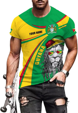 Parvii Personalized Guyana Shirts, Guyana Pride Tshirt, Guyanese Guyana Flag Shirt, Guyana Shirt for Men & Women, Guyana Gift