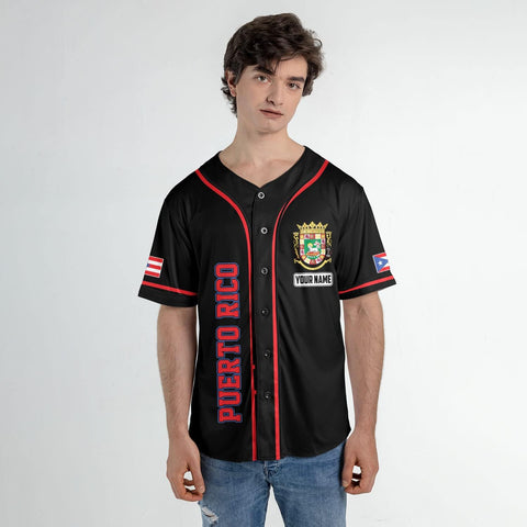 Personalized Puerto Rico Baseball Shirt,Customized Team Name Puerto Rican Baseball Jersey for Men,Women S-5XL
