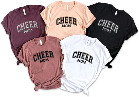 Personalized Embroidered Cheer Mom Sweatshirt Custom Proud Cheerleader Mom Embroidery Sweatshirt Gift for Cheerleader Mother (Cotton, CM 2)
