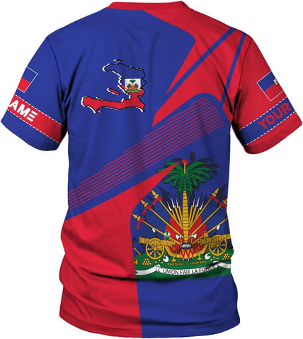 Ligthuy Personalized Haiti Shirt 3D, Haitians Flag Pride Shirt, Haiti Shirts for Men & Women, Haitian Pride Tshirt S-5XL
