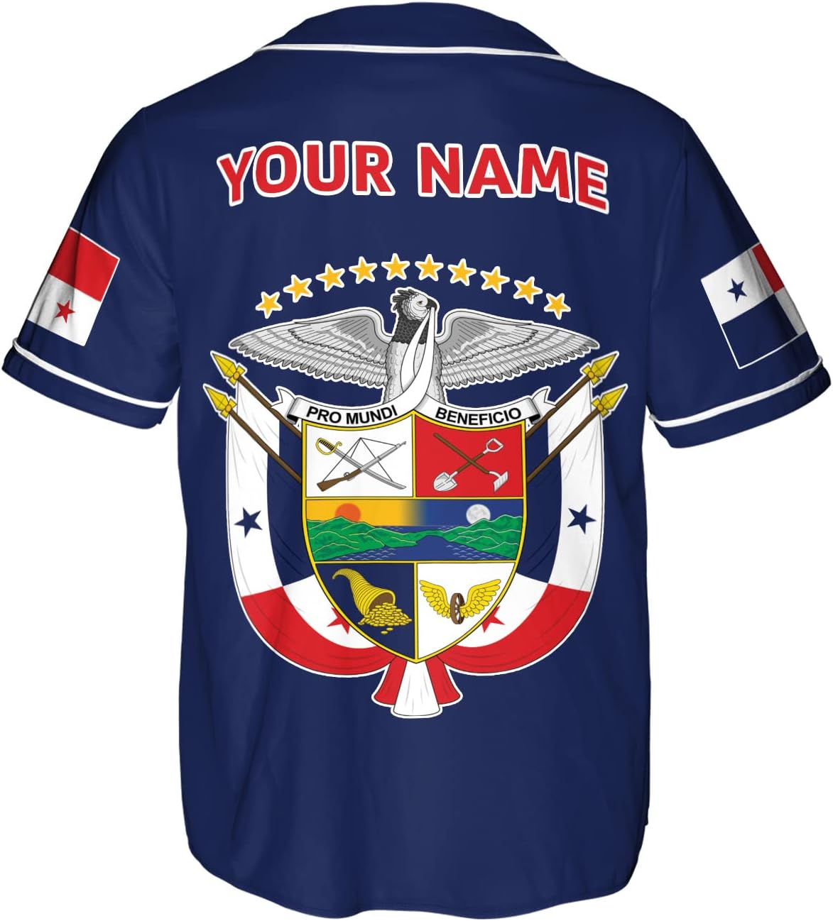 Podagree Personalized Panama Baseball Jersey Camisa Shirt, Panamanian Flag Jersey, Panamanian Pride Jersey for Men and Women