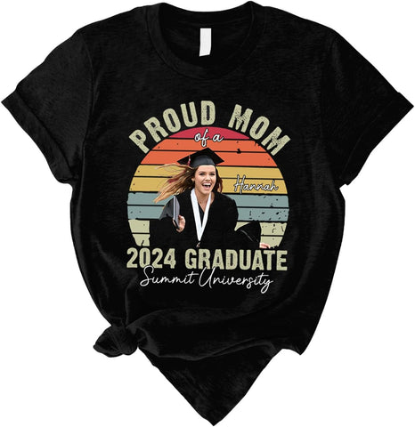 Personalized Graduation 2024 Shirt Proud Family of A Class of 2024 Graduate Class of 2024 Senior Class of 2024 Class of 2024