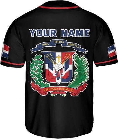 Podagree Personalized Dominican Republic Baseball Jersey Shirt,Team Name Republic Dominicana Baseball Jersey for Men,Women