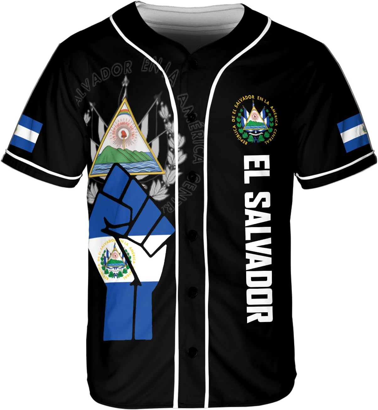 Parvii Personalized El Salvador Baseball Jersey - Proud El Salvador Shirt for Men