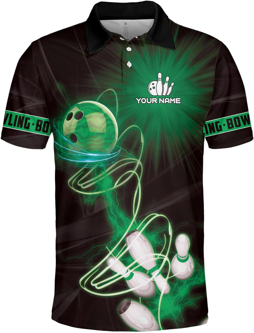 Custom Bowling Polo Shirt Personalized 3D Team Name Bowling Shirts for Men Women Jersey Unisex Bowler Short Sleeve Gift Tee