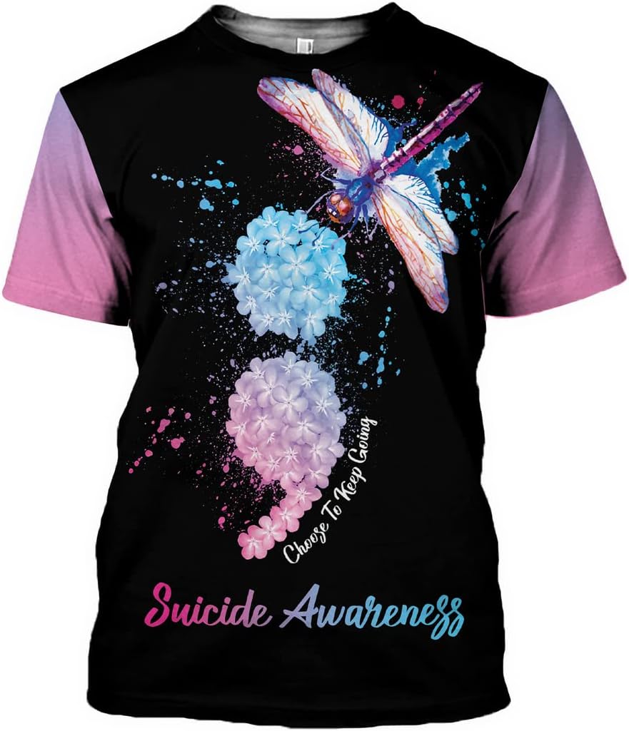 Vybonz Personalized Suicide Awareness Shirt, Suicide Prevention Awareness, Mental Health Awareness, Mental Health Clothing