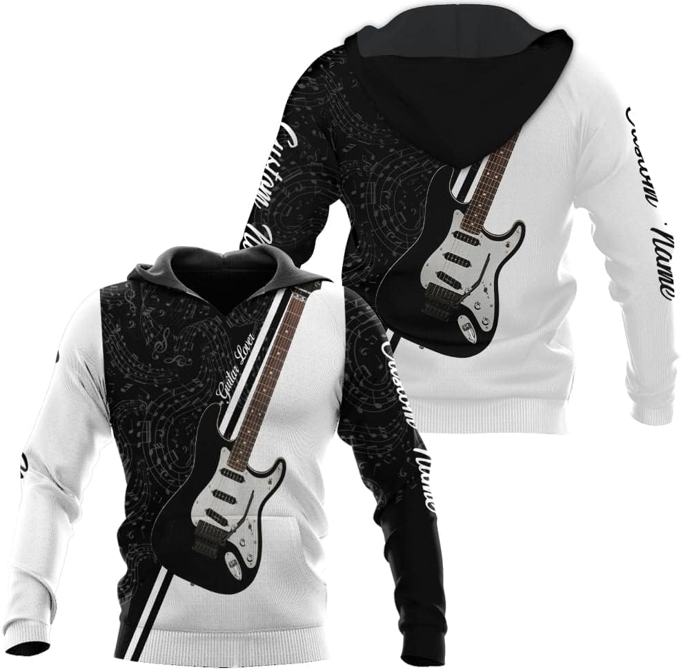 Personalized Name Guitar Shirt 3D, Customized Guitar Shirts for Men, Unisex Guitar Shirts Music Music Lover, Guitar Lover