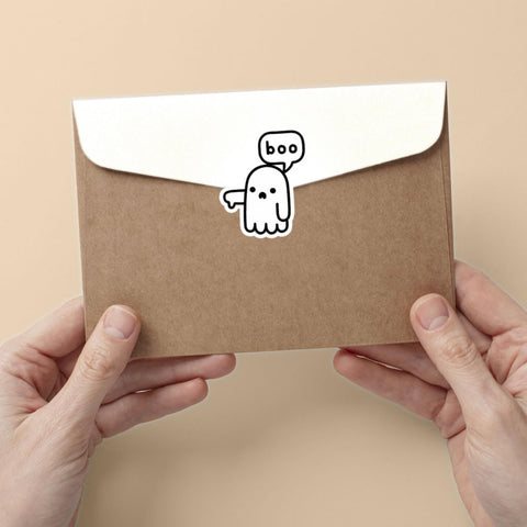 3 Pcs Ghost of Disapproval Sticker, Ghost Boo Stickers - Vinyl Sticker 3 Inches for Water Bottles Laptop Phone Car Window Helmet