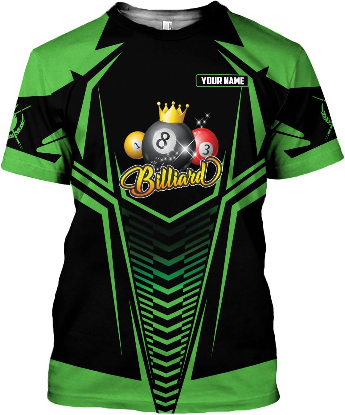 Ligthuy Personalized Name Billiard Shirts 3D, Billiards Shirt 8 Ball Billiard Shirt Custom Men's Pool Men Women\u2026