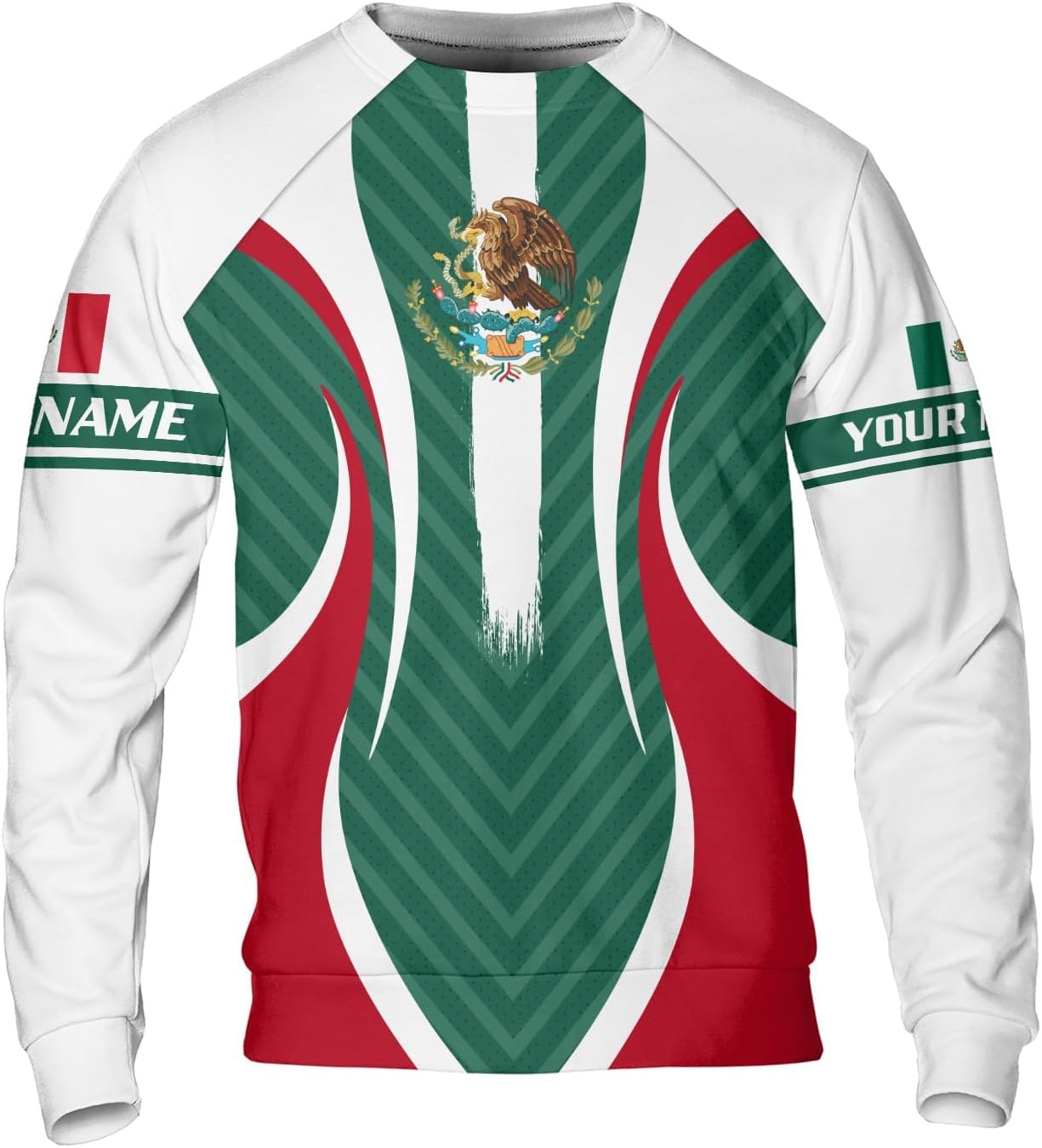 Personalized Name Mexican Hoodie 3D, Customized Mexican Hoodies for Men, Unisex Mexico Hoodie, Mexico Hoodies for Men 1