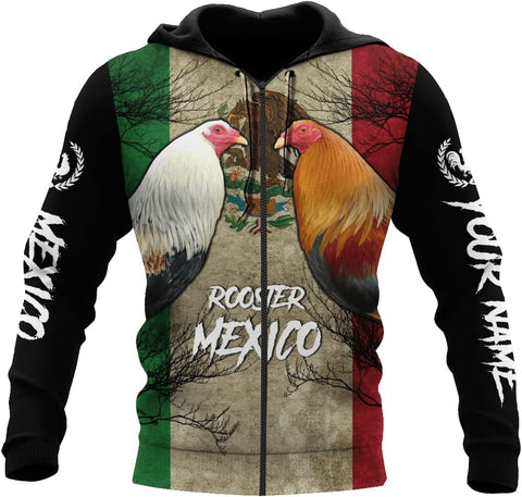 Personalized Rooster 3D gamefowl hoodies for men, mexican hoodie, rottweiler,fighting rooster redbull batalla de los gallos Unisex Hoodie, T Shirt, Zip Up Hoodie, Sweatshirt For Men Women HD612