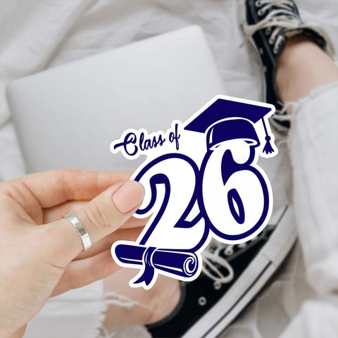 3 Pcs Senior 2026 Sticker, Class of 2026 Sticker, 2026 Senior Stickers, Graduation 2026 Stickers for Laptop Water Bottle Phone Car Window Helmet Vinyl Decal 3 Inches (Class of 2026)