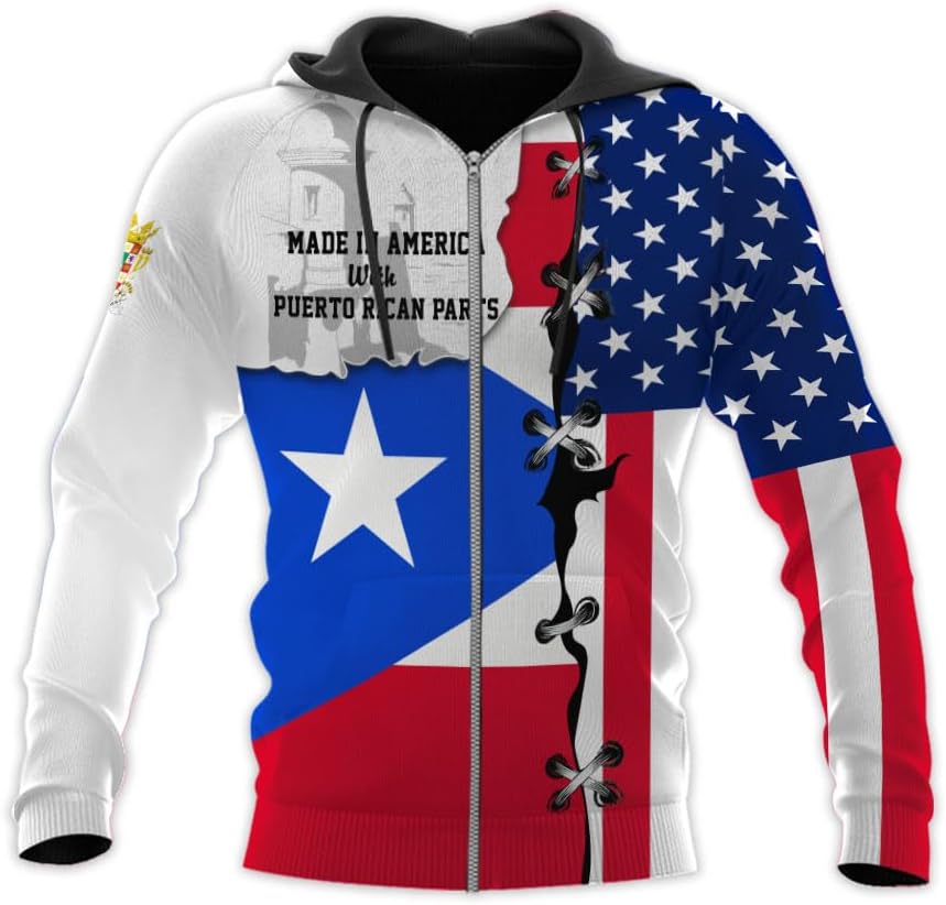 Suseaz Personalized Puerto Rico Shirts, Puerto Rican Pride Flag Tshirt Hoodie for Men and Women, Camisa Puerto Rico Shirt