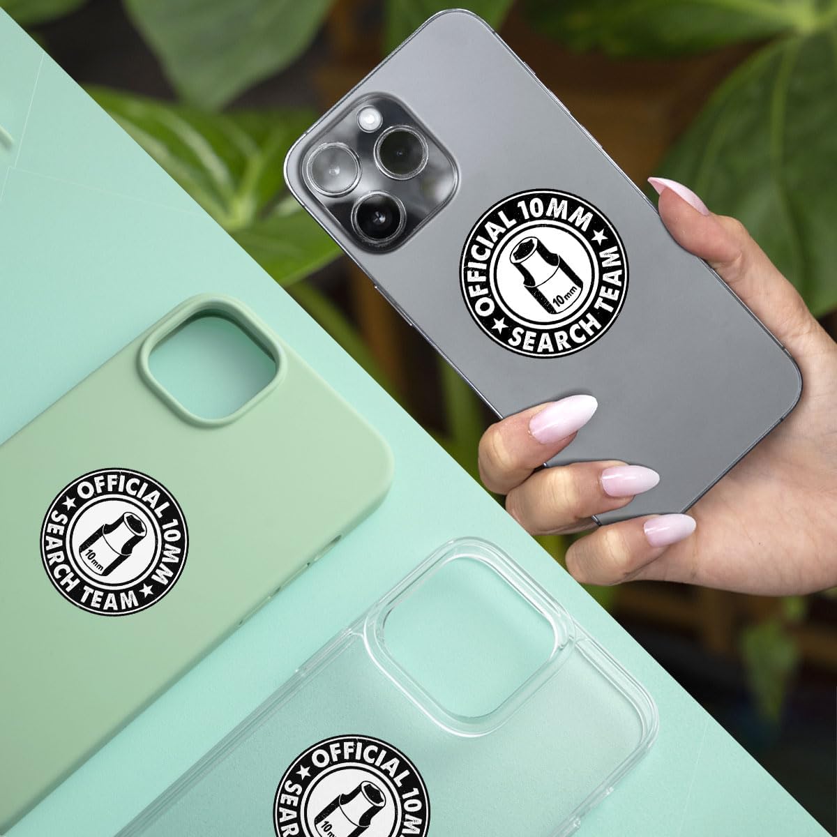 3 Pcs 10MM Search Team Sticker Funny Mechanic Stickers 10MM Search Team Stickers Official 10MM Search Team Sticker Waterproof for Laptop Bottle Phone Car Helmet Hard Hat Funny Gifts Sticker 3"x3"