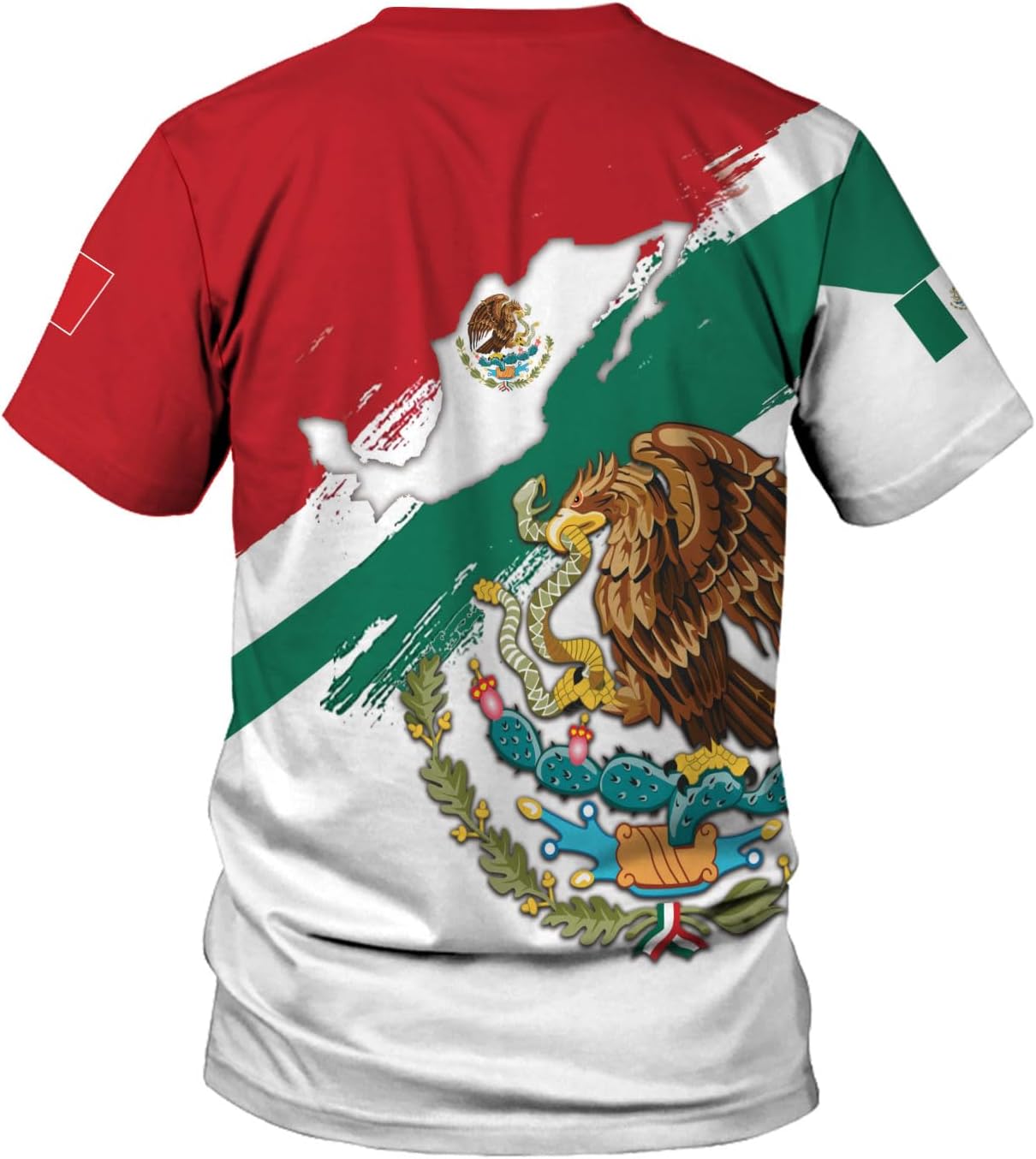 Mostprints Personalized Name Mexican Shirts for Men 3D, Customized Mexico Shirts for Men, Mexico Shirts for Women Mexico Shirt1