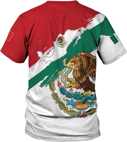 Mostprints Personalized Name Mexican Shirts for Men 3D, Customized Mexico Shirts for Men, Mexico Shirts for Women Mexico Shirt1