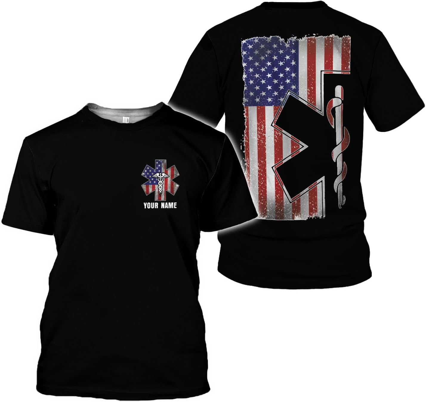 Podagree Personalized EMT Shirt, EMS Shirt, Customized EMS Shirts,EMT Paramedic Uniform Emergency Medical Technician Shirts