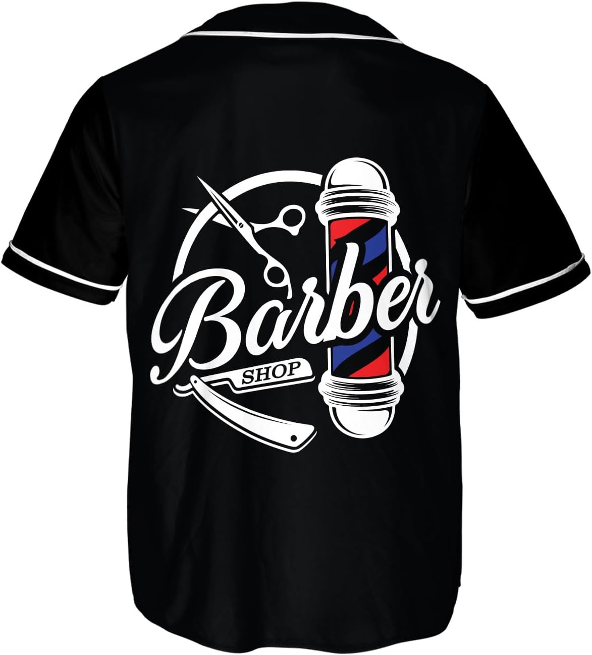 Mostprints Personalized Baber Baseball Jersey, Hairdresser Baseball Jersey Barber Shop Life, Barber Shirts for Men and Women