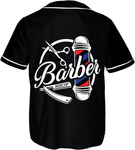 Ligthuy Personalized Baber Baseball Jersey, Hairdresser Baseball Jersey Barber Shop Life, Barber Shirts for Men and Women