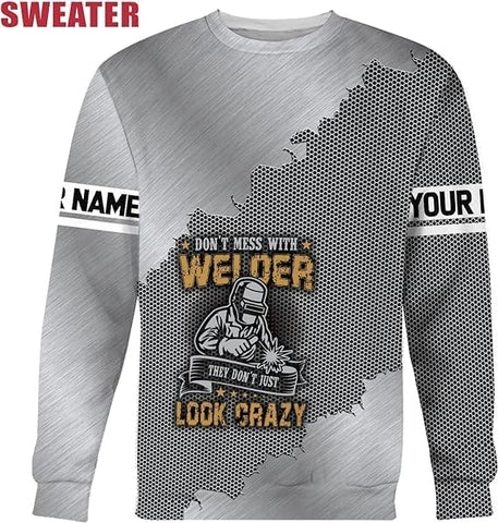MAPrints Personalized Welder Hoodies, Welder 3D Hoodie Welding Shirt Hoodie, Tshirt, Zip Hoodie, Sweatshirt For Men Women