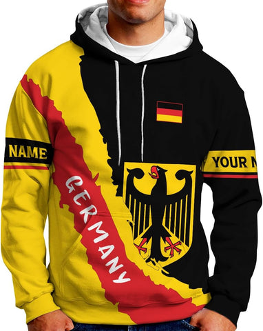 Mostprints Personalized Name Germany Shirt 3D, Custom German Shirt gift for Men and Women, German Flag Shirt Gift S-5XL