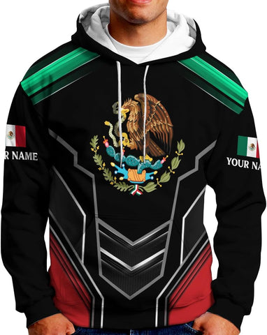 RoyalBro Personalized Mexico Shirts, Camisas De Mexico, Mexico Shirts for Men, Mexican Flag Jersey Shirt Mexico 3D Shirt