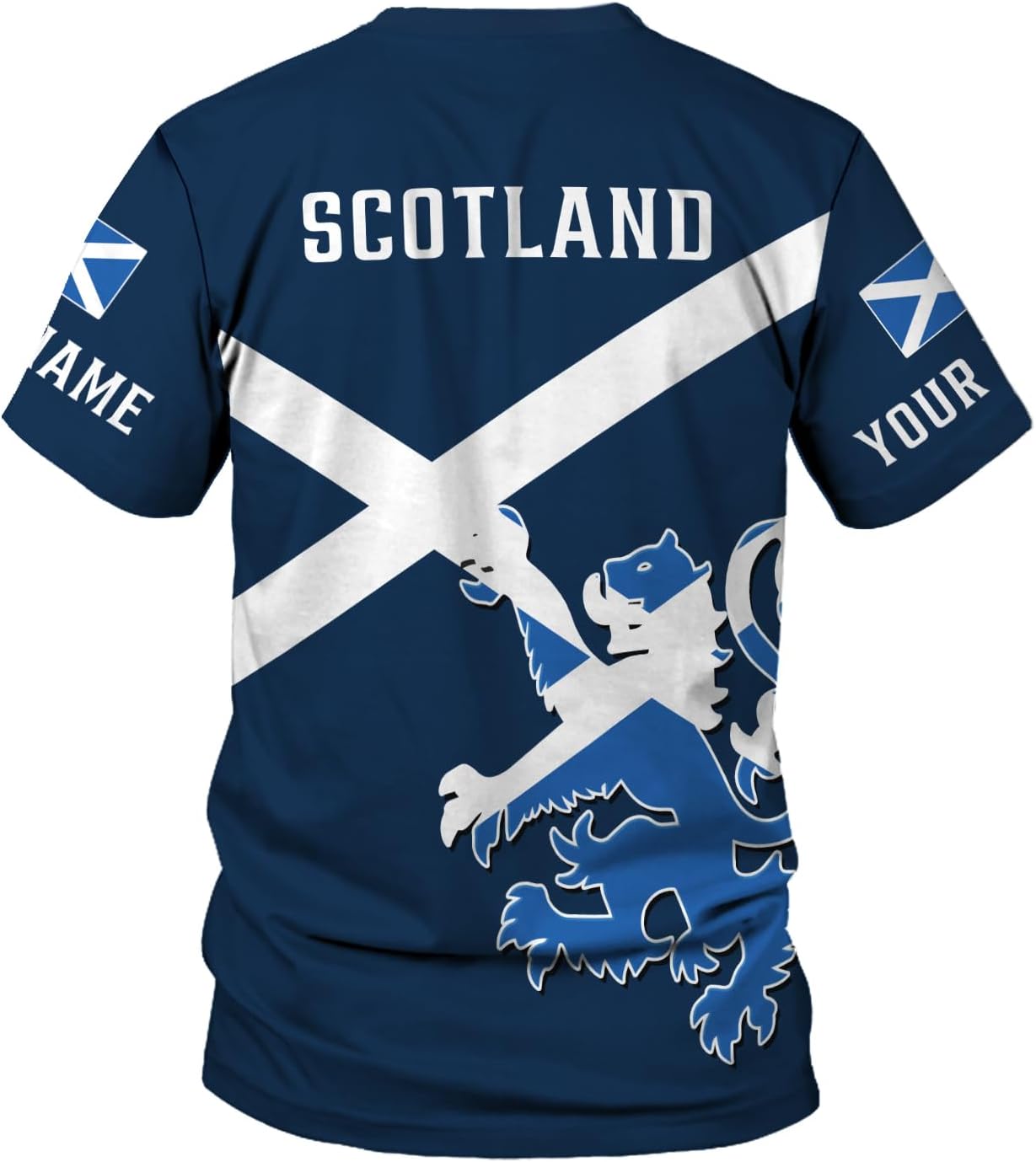 MAPrints Personalized Scotland Shirt, Scottish Rampant Lion Tshirts 3D Print, Scottish Tshirt, Scotland Lion Flag Pride Shirt