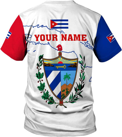 MoonArt Personalized Name Cuba Shirt 3D, Cuban Tshirts for Men and Women, Cuba Flag Shirt, Sweatshirt, Hoodies, Zip Hoodies