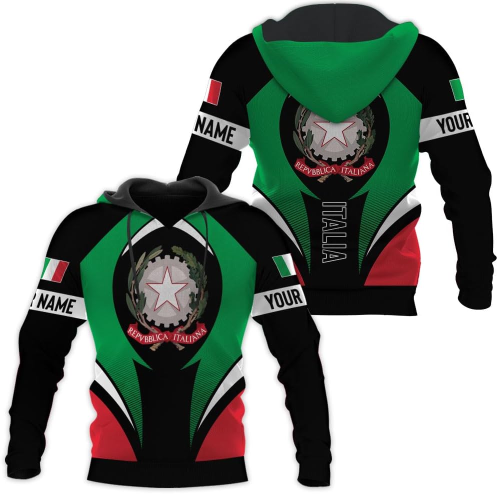 Parvii Personalized Italian Shirt, Italian Shirts for Men & Women, Italia T Shirts, Italy Tshirt, Italian Flag Shirt Gift